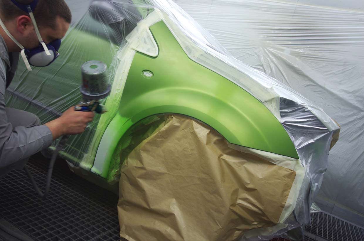 image of automotive painting process